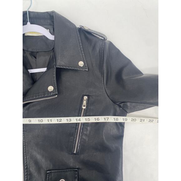 yadanluwa Black Bomber Motorcycle Jacket M - Picture 6 of 7
